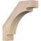 Ekena Millwork 3 1/2"W x 14"D x 14"H Merced Smooth Knee Brace, Douglas Fir BRC04X14X14MRC00SDF - alternate 1